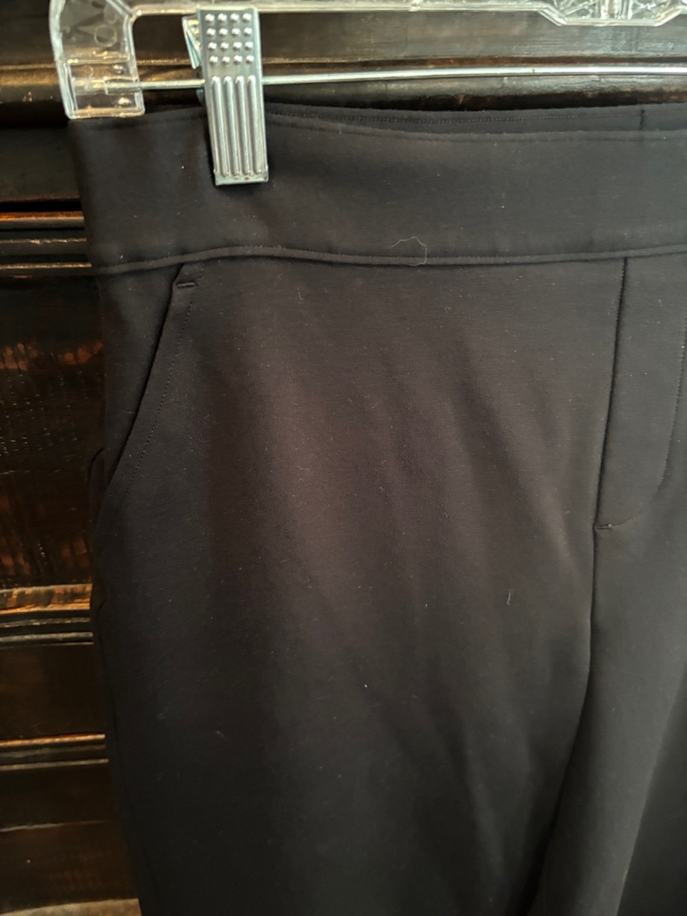 SPANX Perfect Fit Ponte Wide-Leg Pull-On Black Pants with Red Tag - Picture 4 of 5